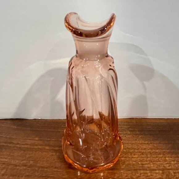 Heisey Glass Pink Flamingo Twist Oil Vinegar Cruet Bottle - Picture 2 of 8